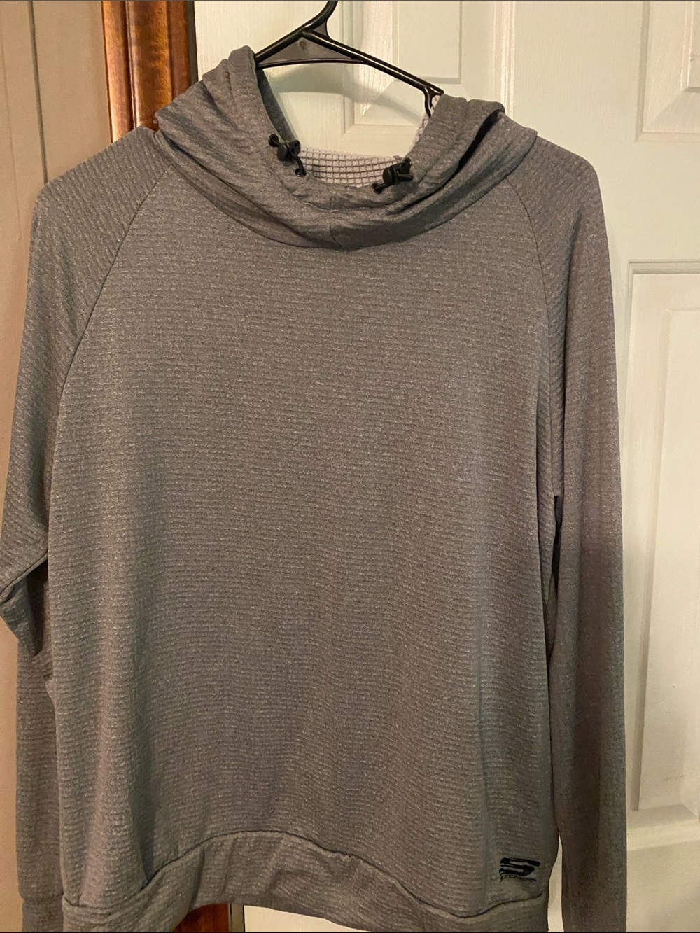 Skechers Gray Pullover Cowl Neck Hoodie